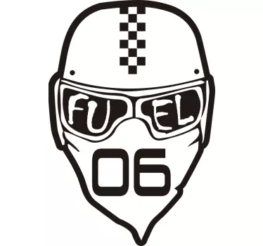 Naklejka na motor FUEL w goglach  - TenStickers