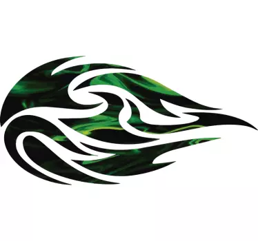 Naklejka na motocykl tribal płomień - TenStickers