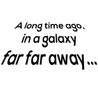 Naklejka na ścianę z cytatem Star Wars - TenStickers