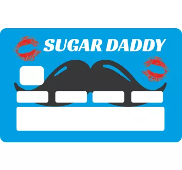 Naklejka na kartę kredytową Sugar Daddy - TenStickers