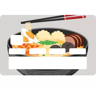 Naklejka na kartę płatniczą ramen - TenStickers