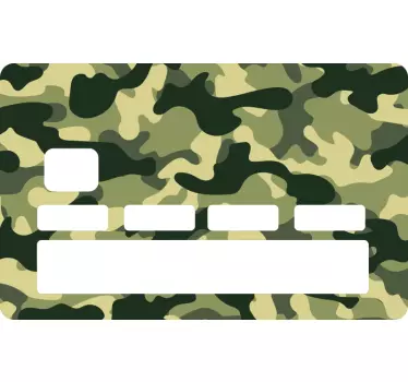 Naklejka na kartę w wzór kamuflażu - TenStickers
