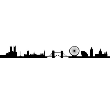 Naklekja na ścianę panorama Londyn - TenStickers