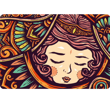 Skin na laptopa rysunek kobiety - TenStickers