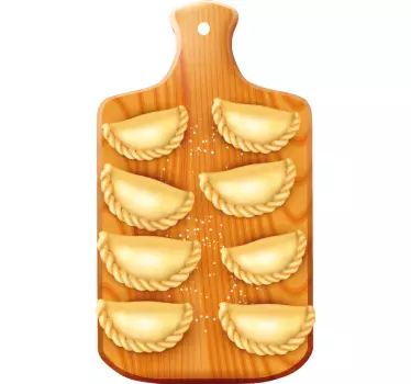 Naklejka na ścianę do kuchni polskie pierogi - TenStickers