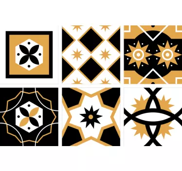 Naklejka na płytki kontrasty - TenStickers