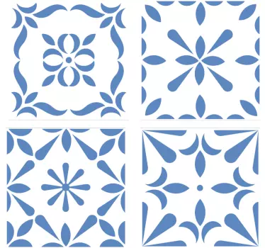 Naklejka na płytki styl portugalski - TenStickers