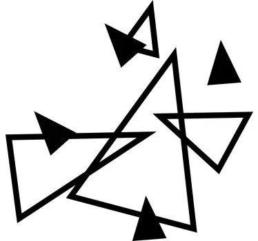 Naklejka na ścianę trójkąty figury geometryczne - TenStickers