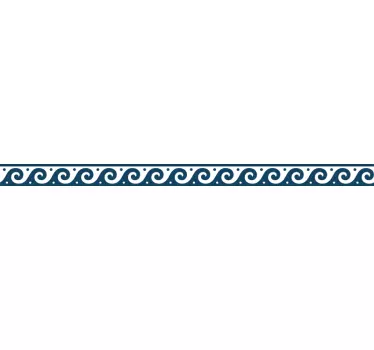Naklejka ścienna szlaczki greckie fale - TenStickers