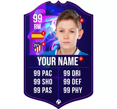 Naklejka na ścianę piłkarska karta Fifa - TenStickers