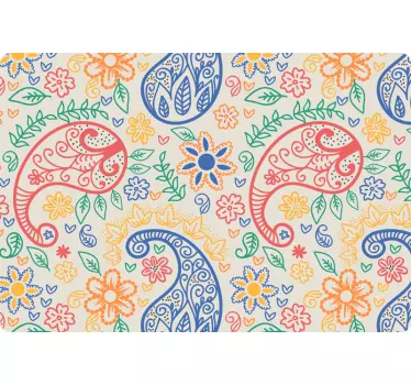 Skórka na laptopa kolorowy paisley - TenStickers