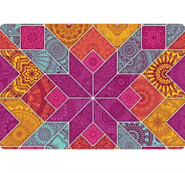 Skórka na laptopa Mozaika paisley - TenStickers