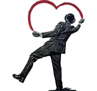 Naklejka ścienna sztuka Graffiti banksy'ego - TenStickers