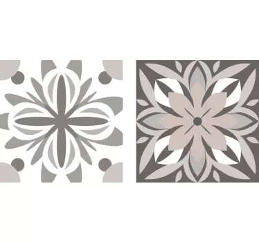Naklejka na płytki Białe kwiaty - TenStickers
