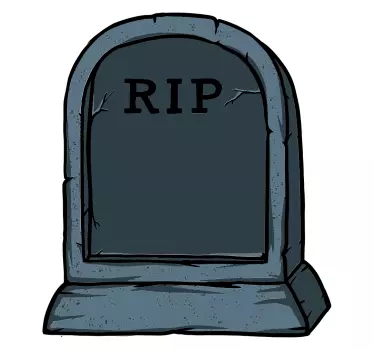 Naklejka ścienna Halloween Nagrobek - TenStickers