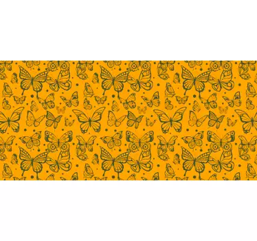 Okleina na meble Modny wzór motyli - TenStickers