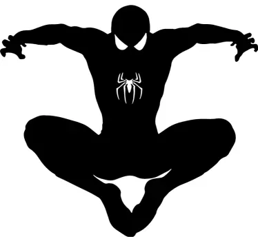 Naklejka ścienna Sylwetka Spidermana - TenStickers