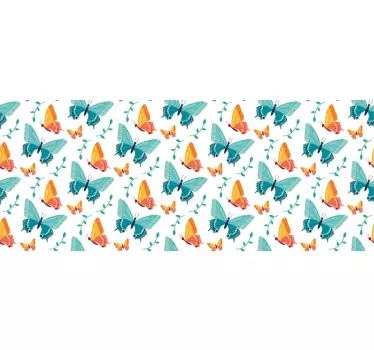 Okleina na meble Dwubarwne motyle - TenStickers