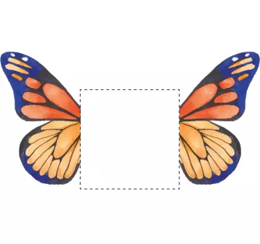 Naklejka pod kontakt Ładne motyle dwukolorowe - TenStickers