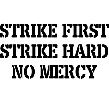 Naklejka ścienna cytaty z filmów Cobra kai - TenStickers