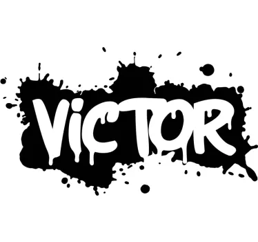 Naklejka własny projekt Wzór graffiti na ścianie - TenStickers