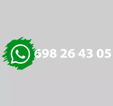 Naklejka na witrynę sklepową konfigurowalny numer kontaktowy - TenStickers
