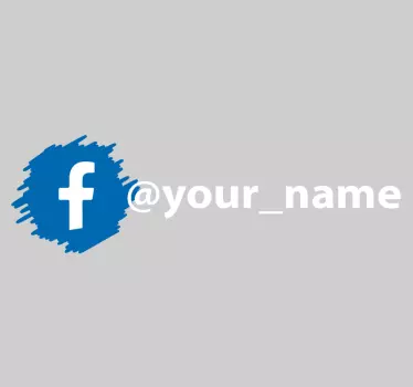 Naklejka na witrynę sklepową z własnym logo na Facebooku - TenStickers