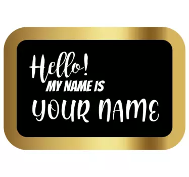 Naklejka na ścianę napisy tablica powitalna personalizowana - TenStickers