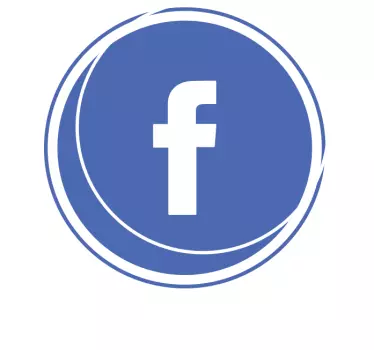 Naklejka na okno Spersonalizowany krąg facebook - TenStickers