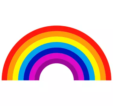 Naklejka ścienna Okrągła tęcza - TenStickers