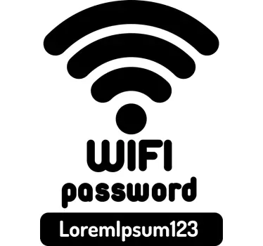 Naklejka ścienna Hasło do wifi - TenStickers