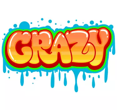 Naklejka ścienna Naklejki graffiti szalone - TenStickers