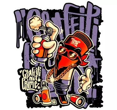 Naklejki zestaw Sztuka uliczna graffiti - TenStickers