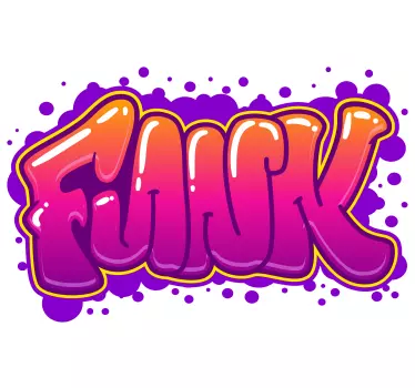 Naklejka ścienna Funkowe graffiti - TenStickers