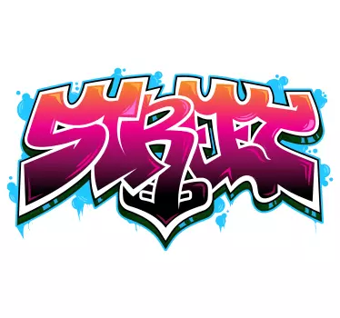 Naklejka ścienna Sztuka uliczna graffitti  - TenStickers