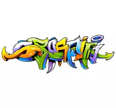 Naklejki zestaw Graffiti wielokolorowe - TenStickers