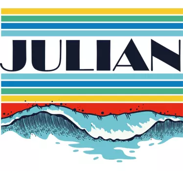 Naklejka na ścianę miejsca fale oceanu na zamówienie - TenStickers