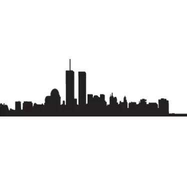 Naklejka dekoracyjna panorama Manhattan - TenStickers