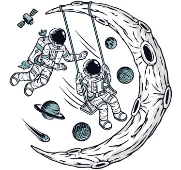 Naklejka na ścianę kosmos Wszechświat jest moim placem zabaw - TenStickers
