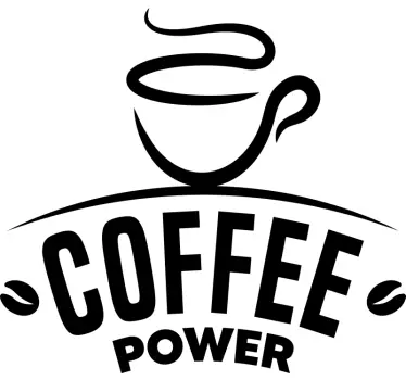 Naklejka ścienna Coffee power - TenStickers