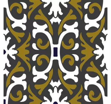 Naklejka na kafelki Vintage beżowe płytki - TenStickers