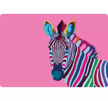 Naklejka na laptopa zebra pop-art - TenStickers