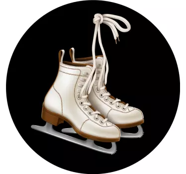Naklejka na ścianę piłka nożna buty do jazdy na łyżwach - TenStickers