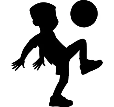 Naklejka na ścianę Mały piłkarz - TenStickers