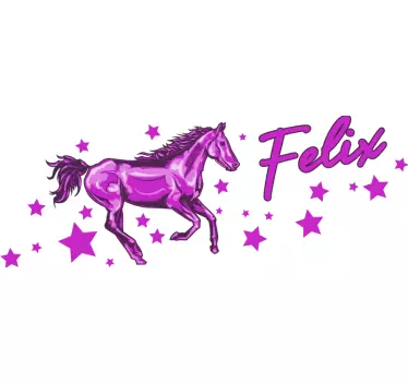 Naklejka na ścianę dla dzieci fantazja radosnego konika - TenStickers