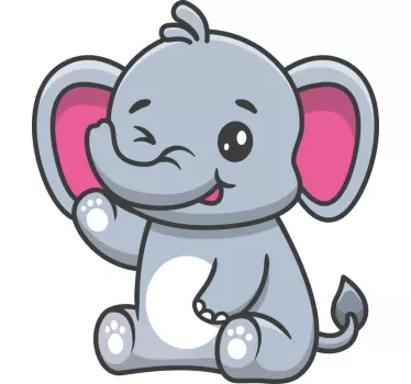 Naklejka ścienna Słoniątko - TenStickers