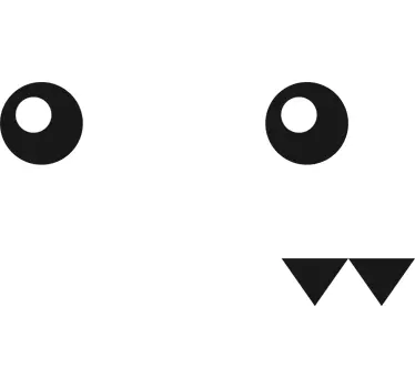 Naklejka na lodówkę potwór - TenStickers