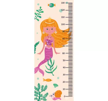 Naklejka na ścianę miarka syrenki - TenStickers