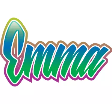 Naklejka na ścianę napisy z personalizowanym imieniem - TenStickers