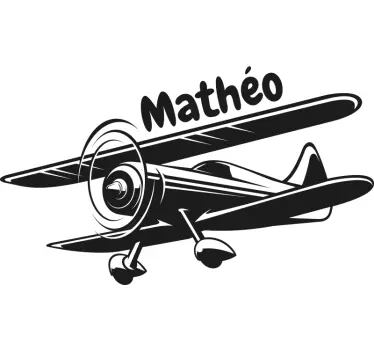 Naklejka na ścianę miejsca dekoracja zabytkowego samolotu - TenStickers
